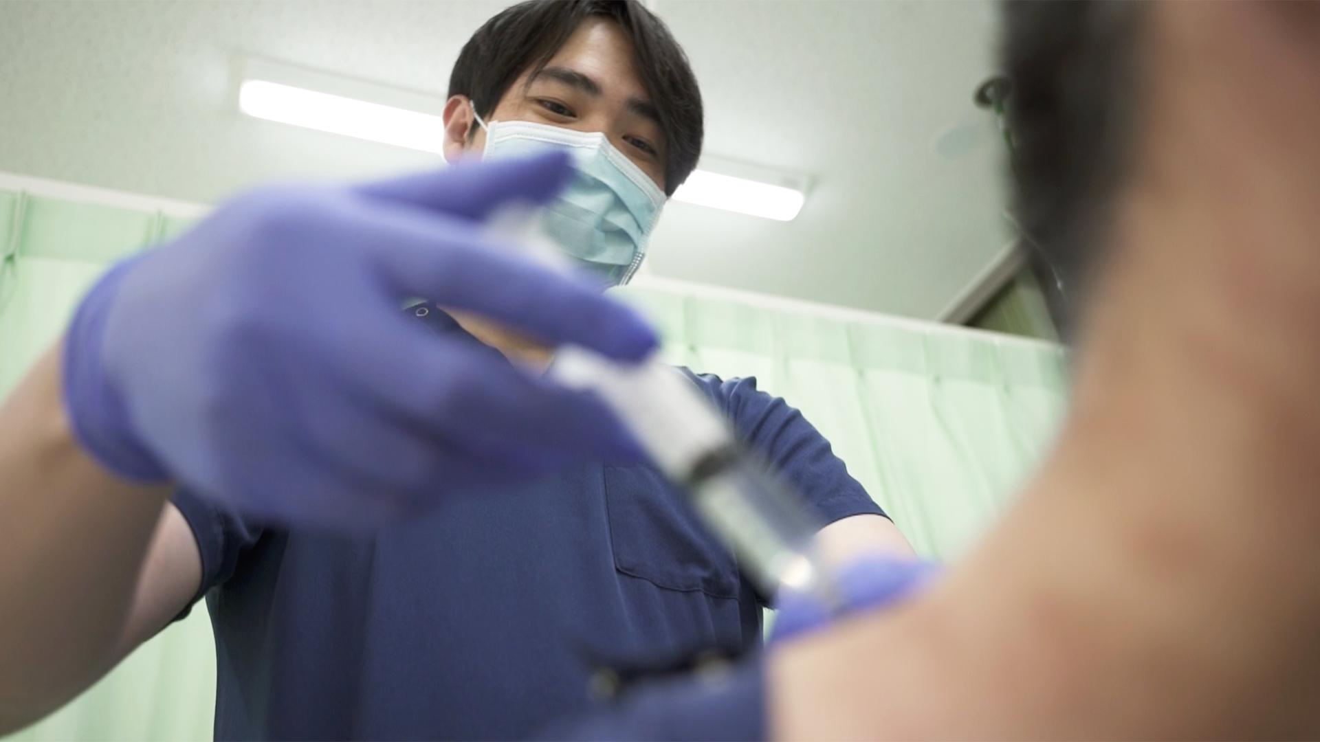 写真：治療の様子